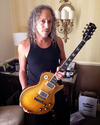 Kirk Hammett with Greeny